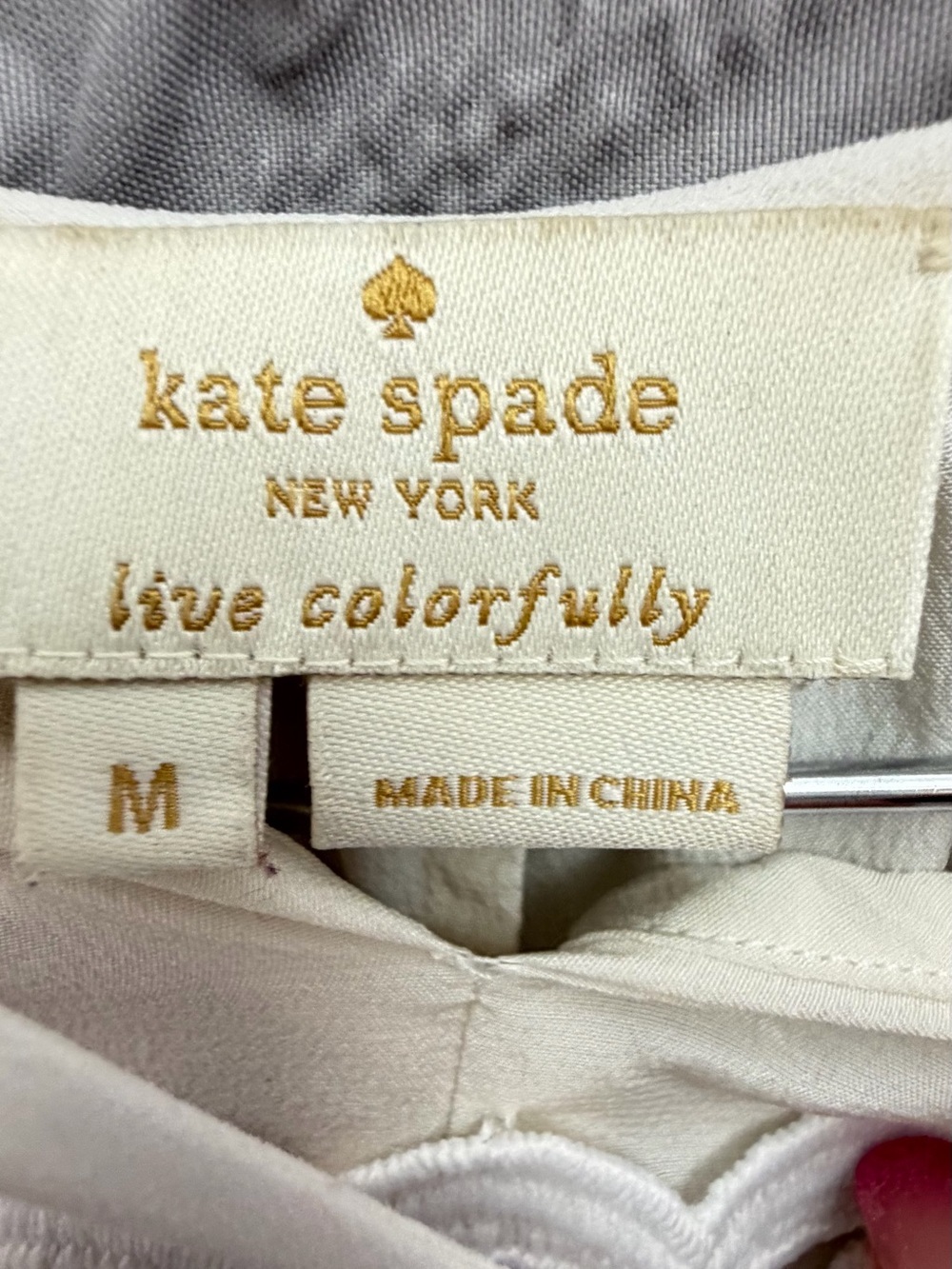Kate Spade New York Silk Lace Ruffle High Low Boho Blouse Ivory womens Medium - Picture 5 of 12